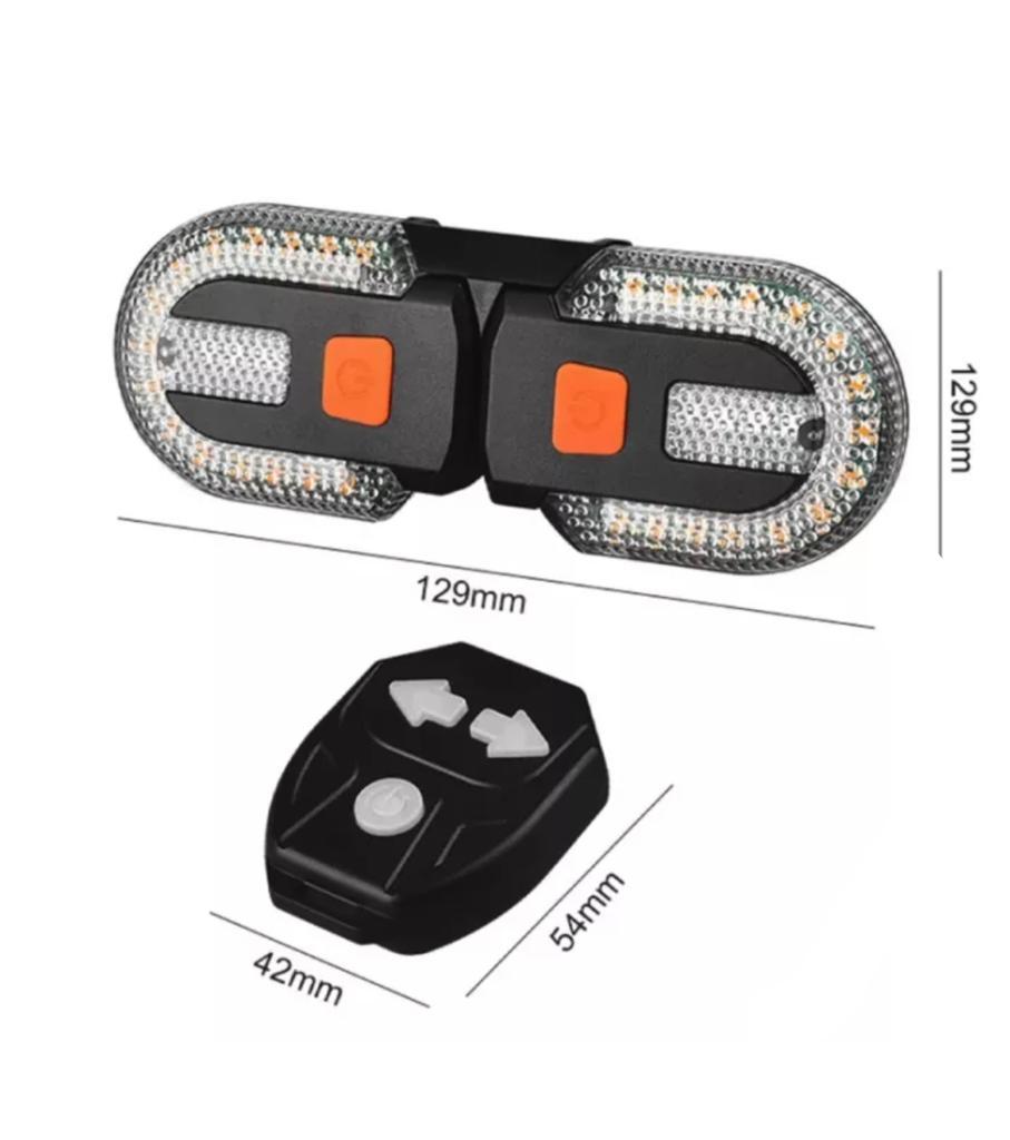 STOP bicicleta LED ,30 becuri Led galbene -8 becuri Led