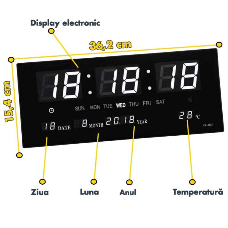 CEAS LED PERETE 3615 LUMINA ROSIE 36X15 CM