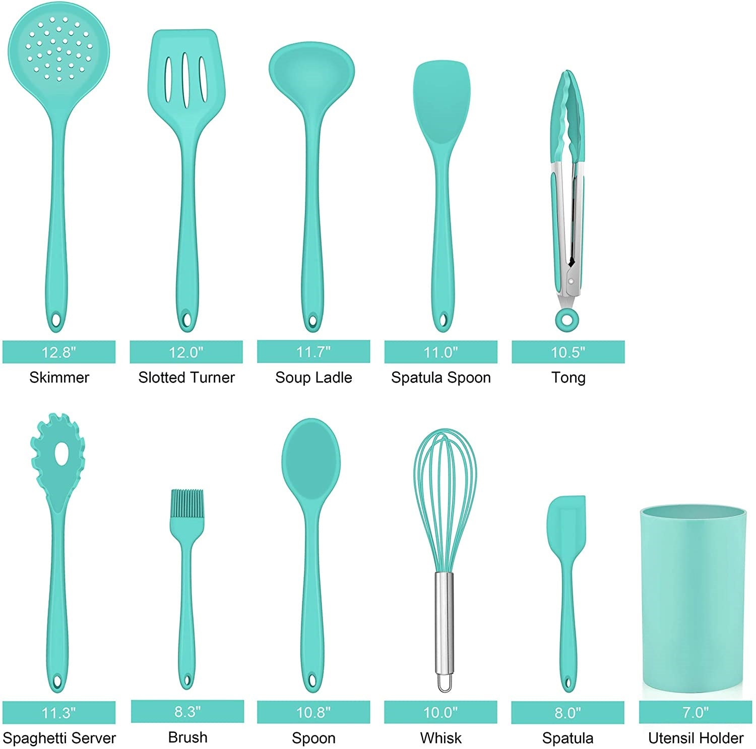 Set 11 ustensile de Produse noi din silicon, antiaderente