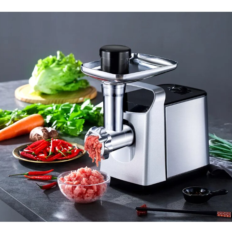 Masina de tocat, putere 1200W, lame din otel, doua site, functie revers