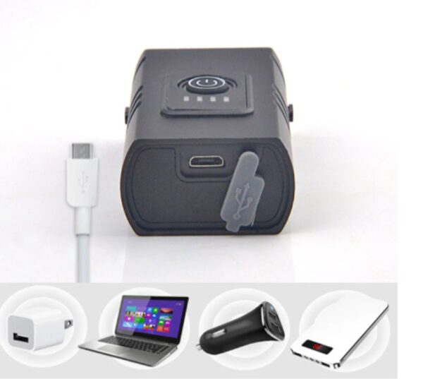 Far pentru bicicletă cu dublu far LED,Lanternă reîncărcabilă prin USB