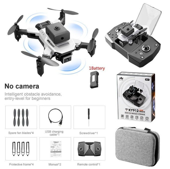 Mini drona pliabila S65 cu camera 4k si telecomanda – negru