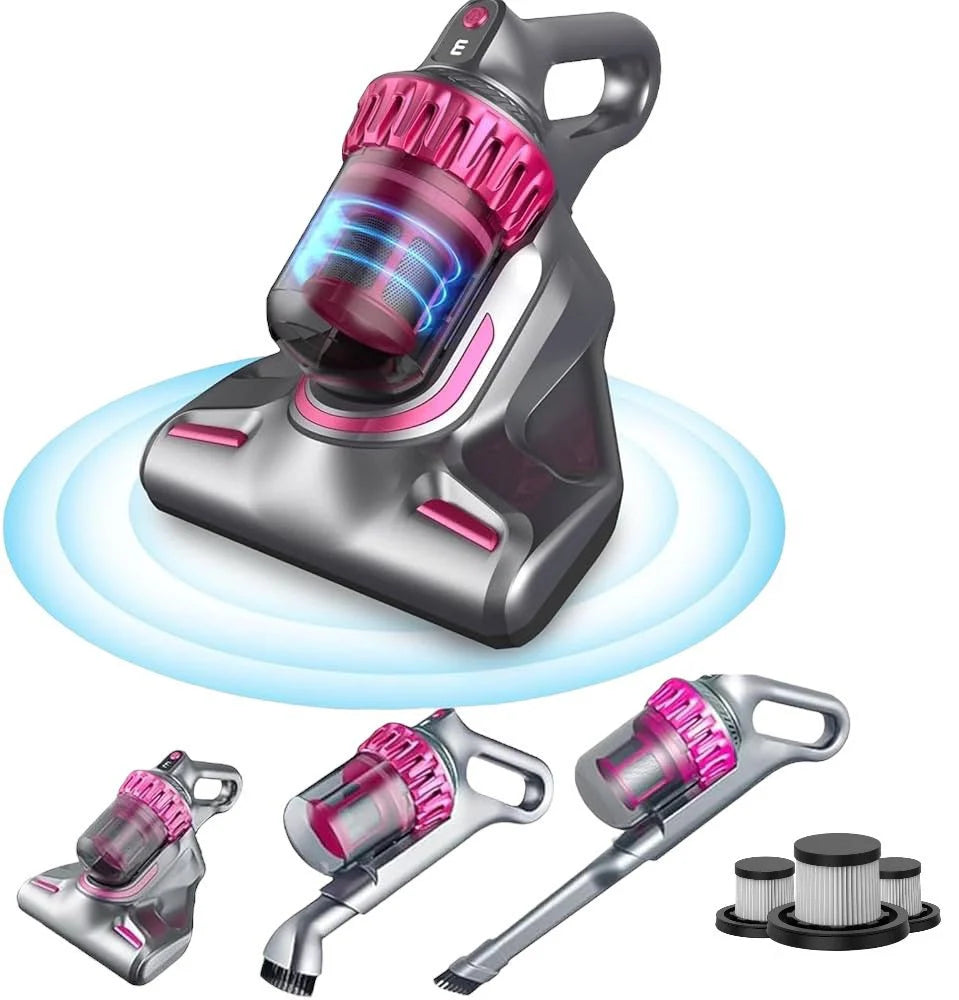 Aspirator multifuncțional 4-în-1 – fara fir Soluția perfectă pentru o curățenie impecabilă, și Lumină UV”