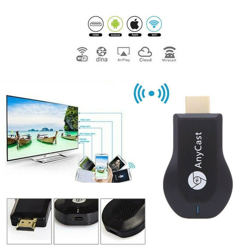 Anycast Dongle Streaming player HDMI, Cortex 1.2 Ghz DDR3, Airplay Miracast