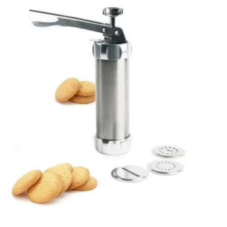 Aparat pentru fursecuri, biscuiti cu 10 forme, 4 palnii din inox