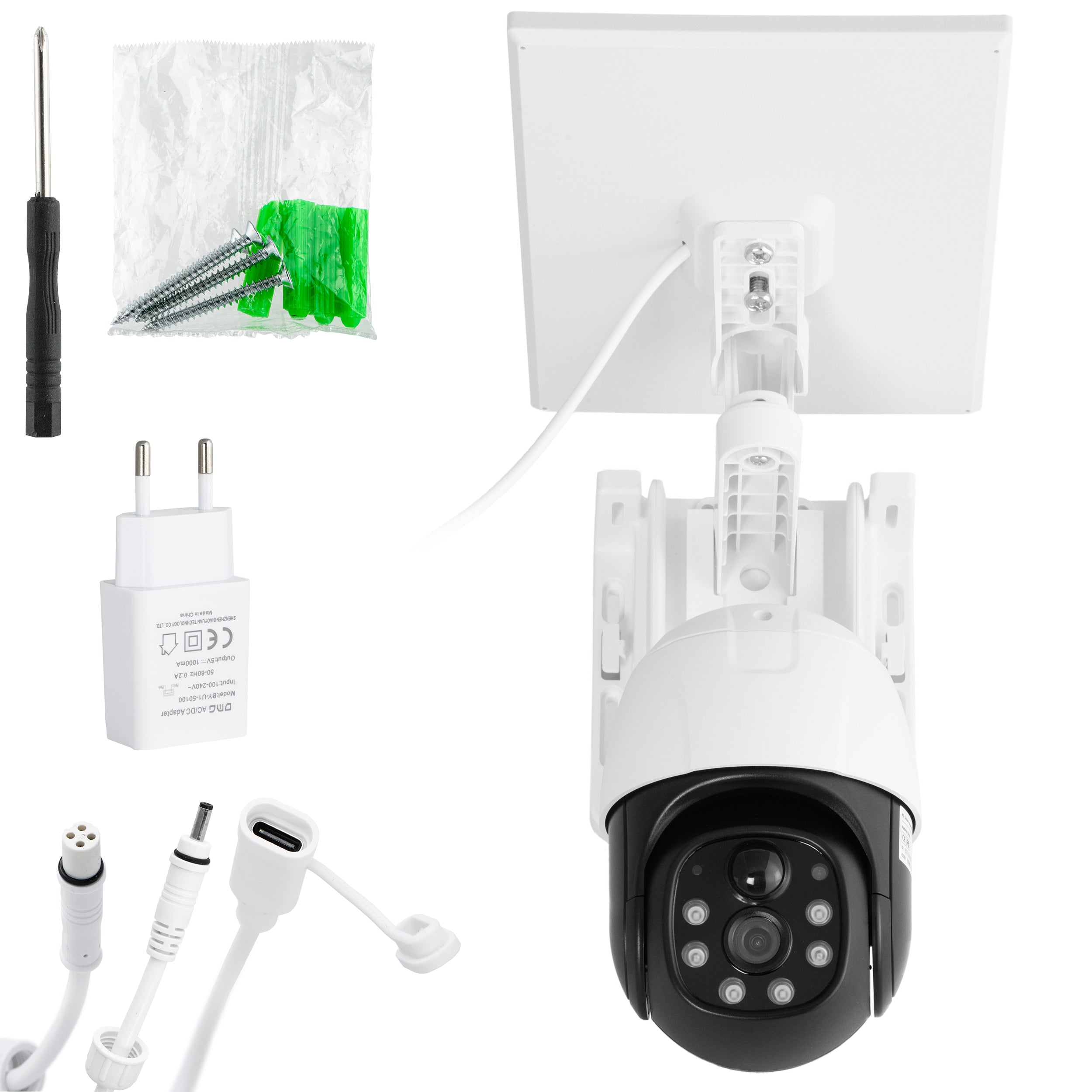 Cameră solara supraveghere 4G cu panou solar fără fir, pentru exterior/enterior