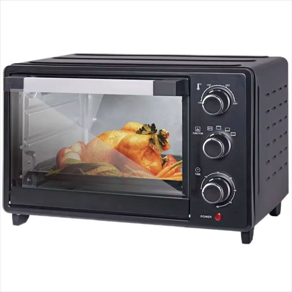 Cuptor Electric de Bucatarie 2600W – Leihmann 48L, Tava de Copt, Gratar si Functie de Rotisor