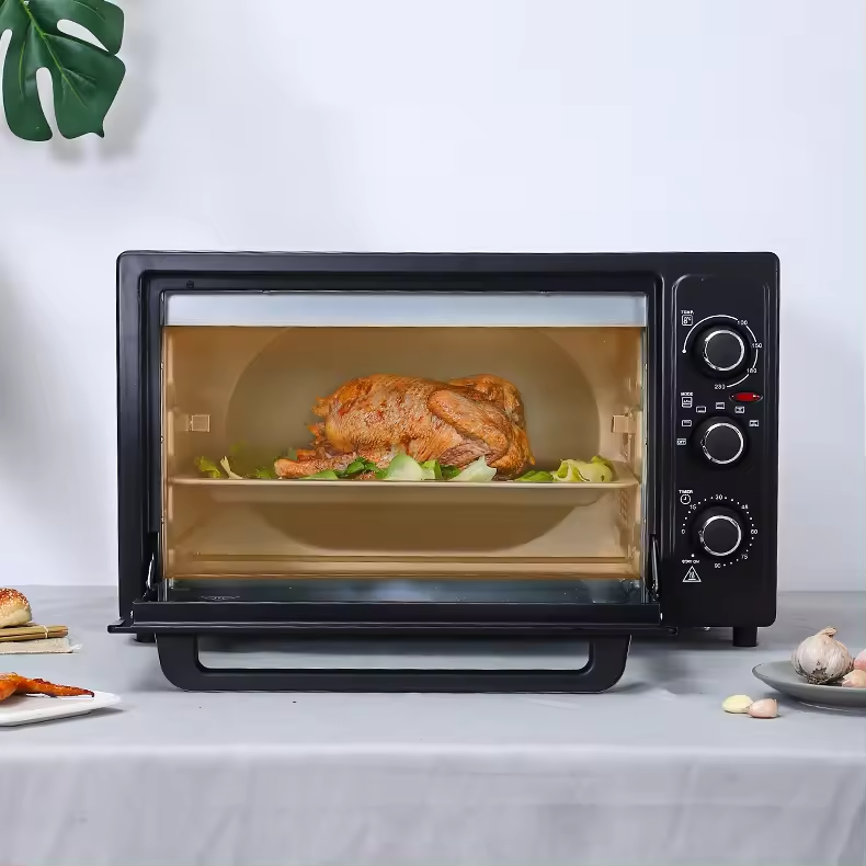 Cuptor Electric de Bucatarie 2600W – Leihmann 48L, Tava de Copt, Gratar si Functie de Rotisor