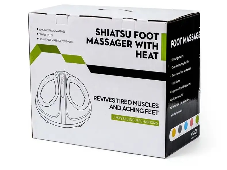 Aparat de masaj Shiatsu pentru picioare, 3 trepte intensitate, functie de incalzire,