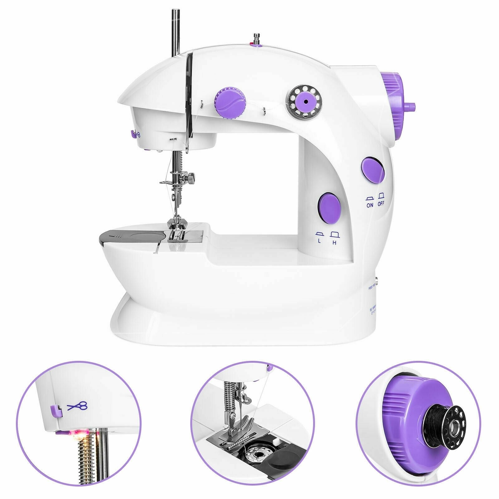 Mini masina de cusut electrica cu pedala + Accesorii