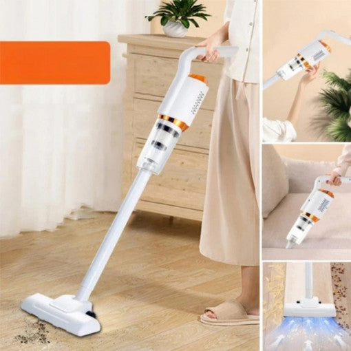 Aspirator Vertical Portabil Fara Fir, Wireless, 2 in 1, Fara sac, Control pe maner, Reincarcabil 0550