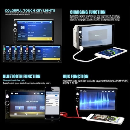 Player auto universal mp3/mp5 Navigatie MirrorLink Rama Suporti montaj