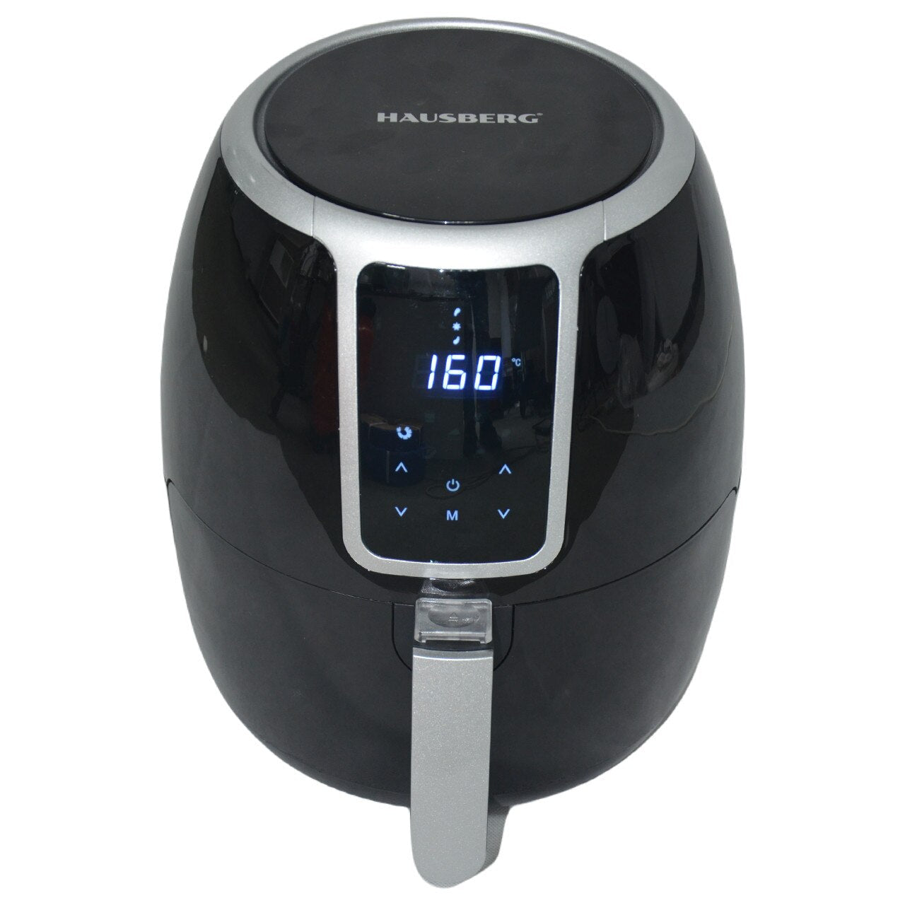 Friteuza Air Fryer Hausberg HB2355, 1500 W, 3.5 L, Timer, protectie supra-incalzire, Display LCD, Temperatura ajustabila 80C-200C