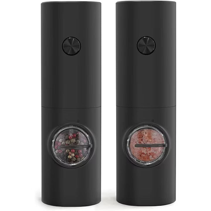 Set 2 Rasnite Electrice pentru sare, piper sau condimente, Indicator Led