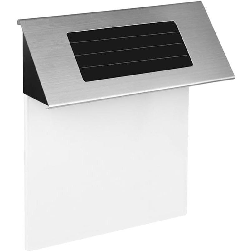 Numar de casa din inox, cu iluminare LED si alimentare solara