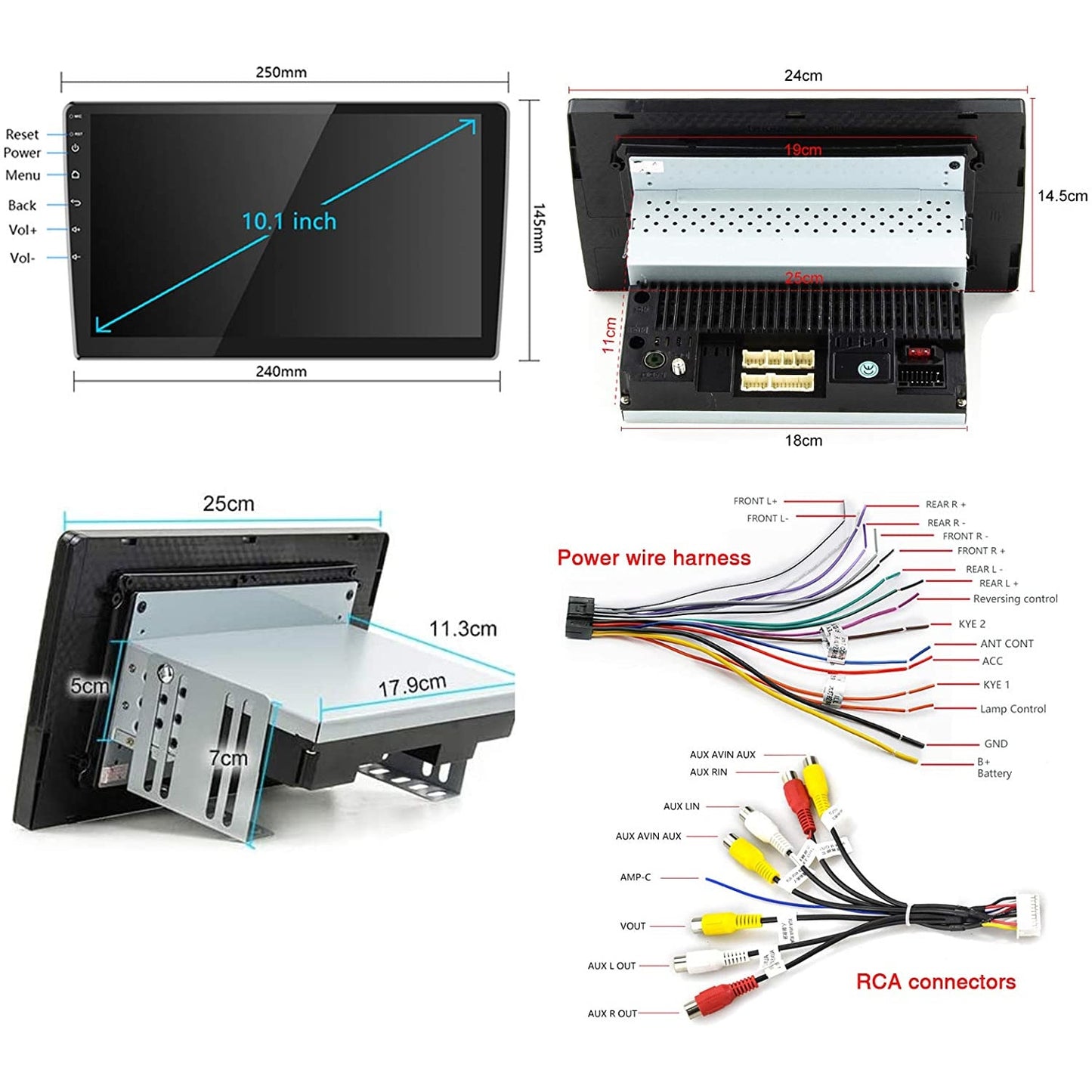 Navigatie Universala 2DIN Android GPS , Microfon, USB Mirrorlink