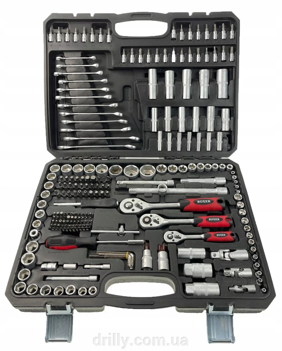 Trusa de chei 216 piese din Chrome Vanadium, Valiza transport inclusa