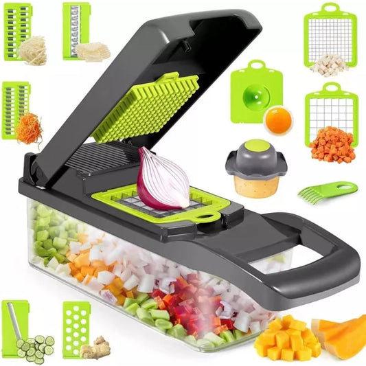 Razatoare multifunctionala fructe, legume, carne, branzeturi, lame inox  14 in 1