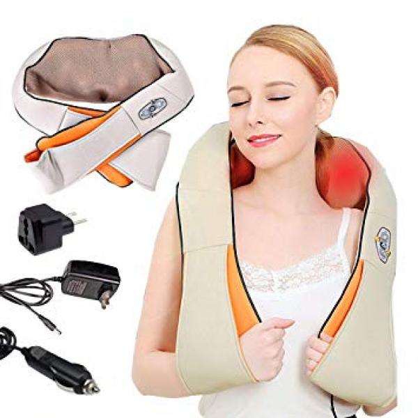 Aparat Masaj Cervical pentru Relaxare si Dureri cu bile, Infrarosu