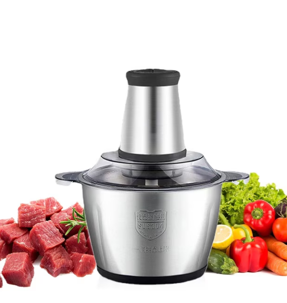Tocator Electric Profesional Bol 3L, Inox, 300W, 4x Lame