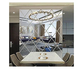 Set 10 Oglinzi Design ROMB – Oglinzi Decorative Acrilice Cristal – Diamant – Fagure
