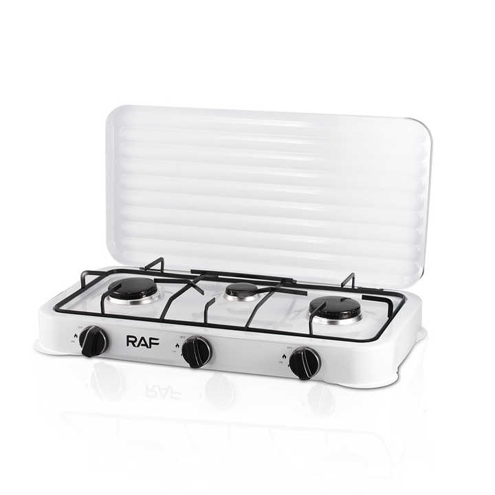 Aragaz portabil cu 3 ochiuri model 2855 alimentare butelie ALB