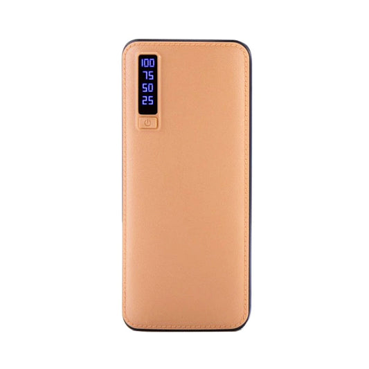 Baterie externa 28000 mAh, 3 port USB si lanterna, carcasa piele