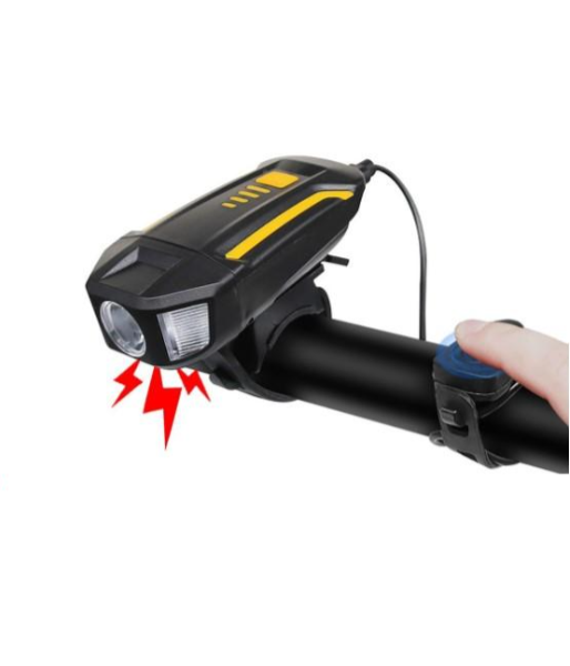 far bicicleta Led 180 lumin, Funcţie de 3 ore dupa incarcare ,cu avertizare , USB