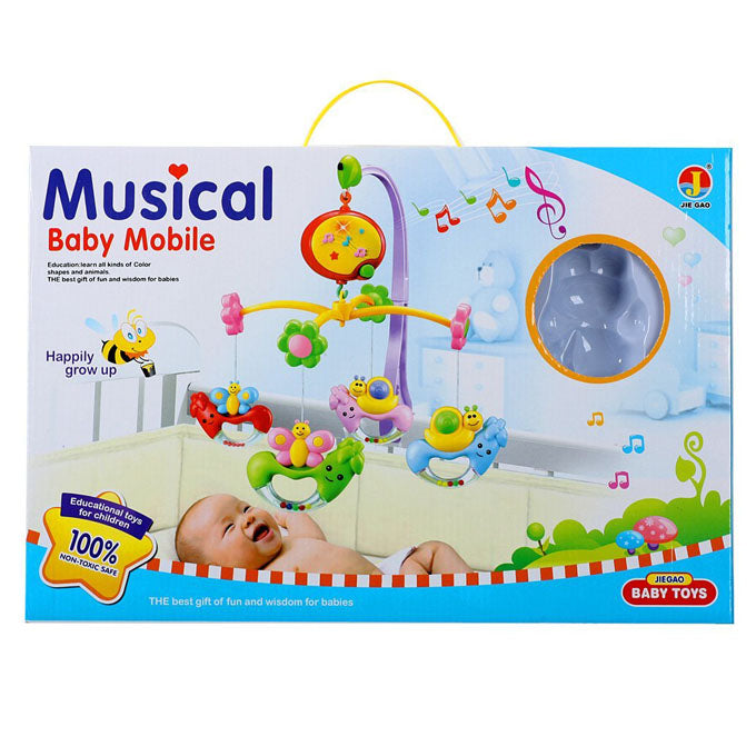 Carusel muzical pentru patut bebe, Musical Baby Mobile