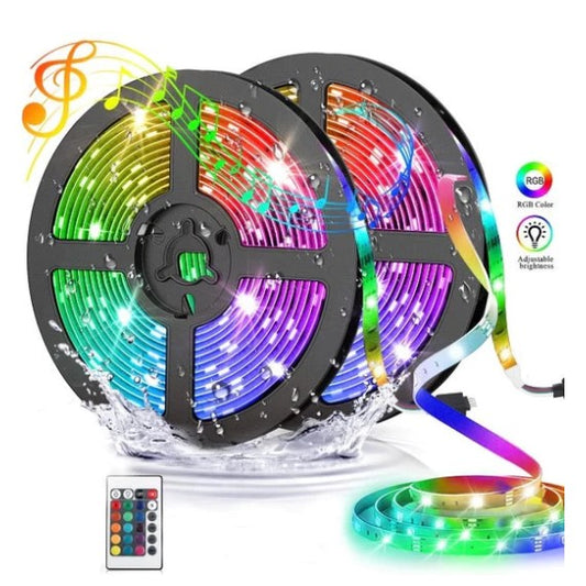 Set 2 x Banda Led Rgb Multicolor Cu Telecomanda 5 M