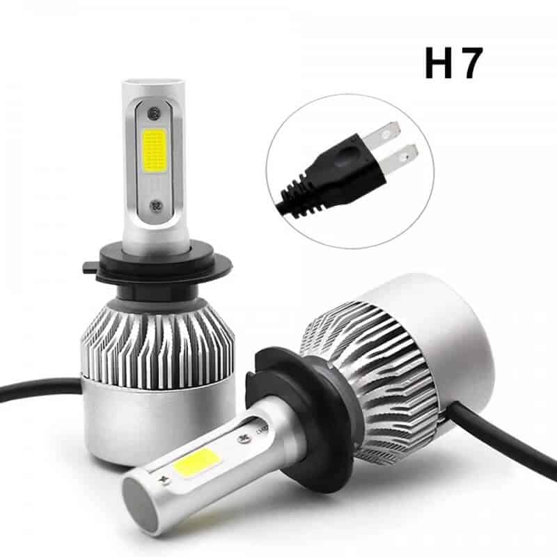 Set 2 Becuri led Auto H7 72w/8000 Lumeni 6500k S2