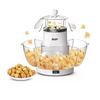 Aparat electric pentru popcorn, RAF R.9004, 1200W, plastic, 30x30 cm, alb-transparent