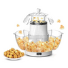 Aparat electric pentru popcorn, RAF R.9004, 1200W, plastic, 30x30 cm, alb-transparent