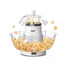 Aparat electric pentru popcorn, RAF R.9004, 1200W, plastic, 30x30 cm, alb-transparent