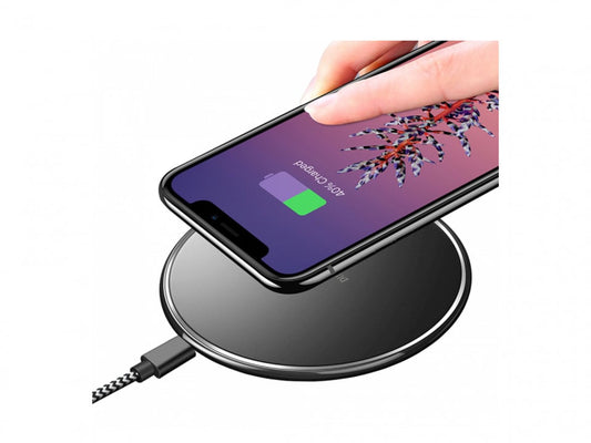 Incarcator Wireless Pad Fast Charging max 15W Negru