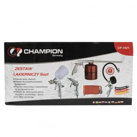 Kit pistol pentru vopsit 5 piese CHAMPION