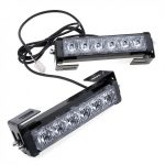 Lumini avertizare LED Galben pentru grila, functii stroboscop, 36W, 12V