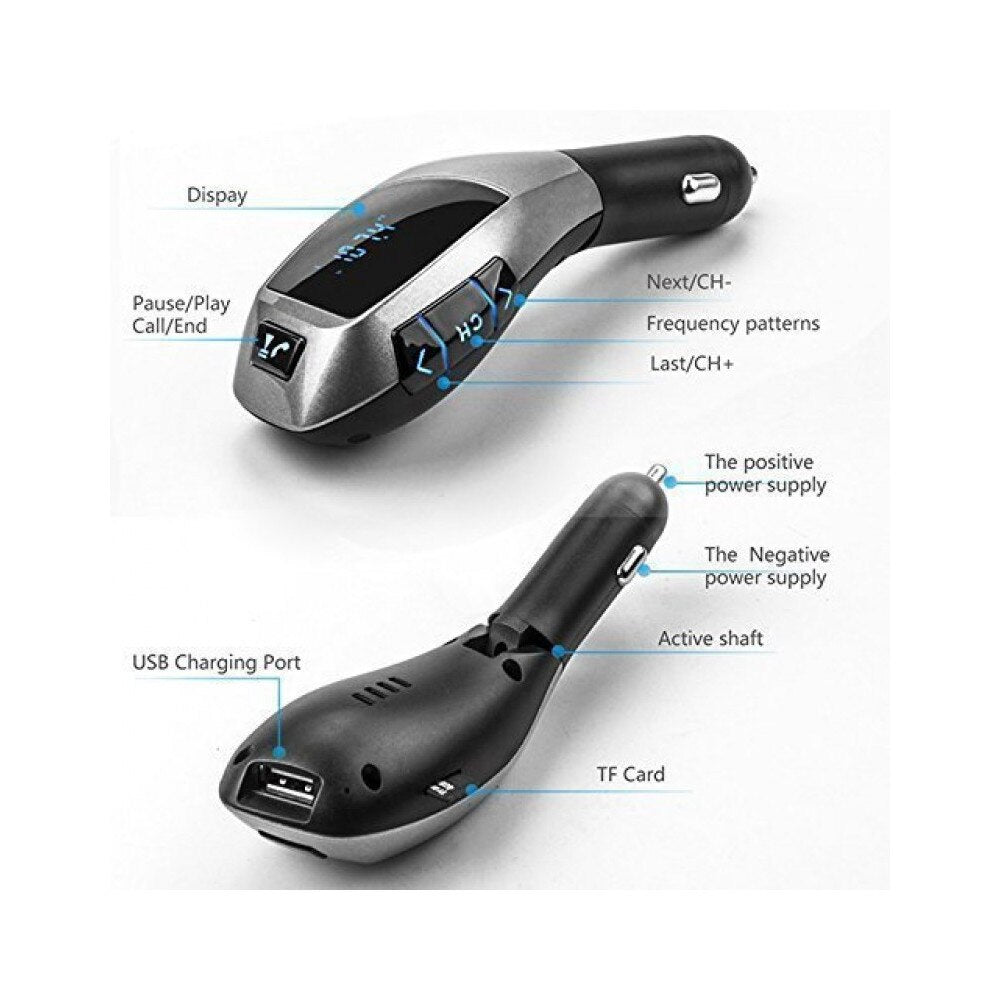 Car Kit auto cu functie de modulator FM ,Bluetooth, USB port, MicroSD