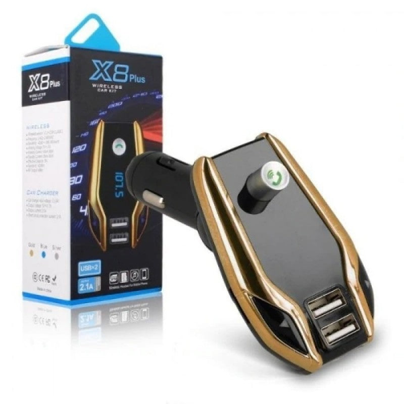 Modulator auto FM conectare Bluetooth X8, Alimentare la 12V, car kit complet