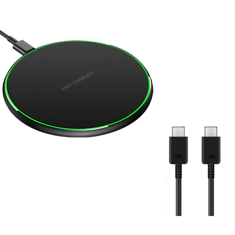 Incarcator Wireless Pad Fast Charging max 15W Negru