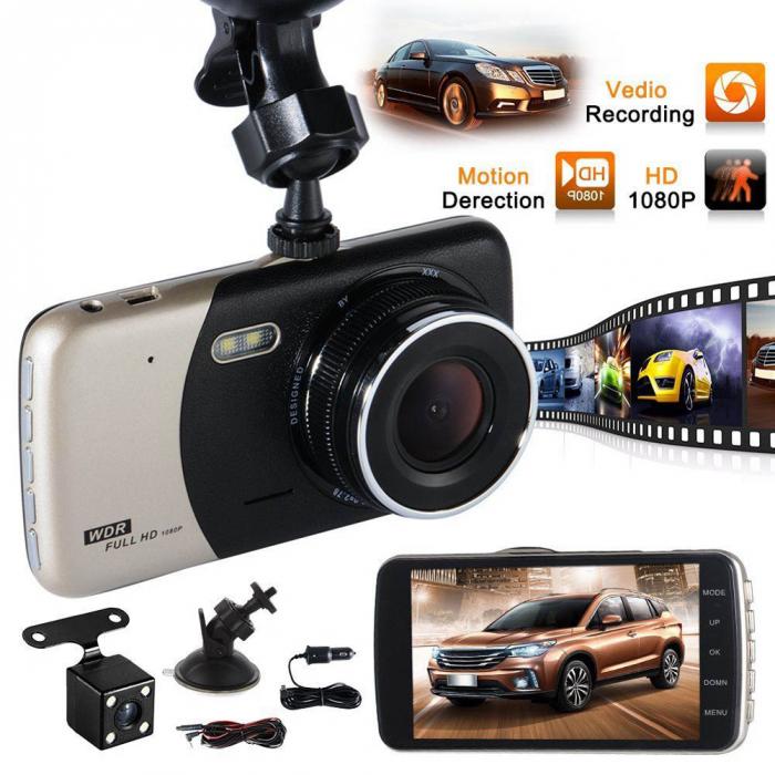 Camera auto DVR camera dubla Full HD G senzor Night Vision