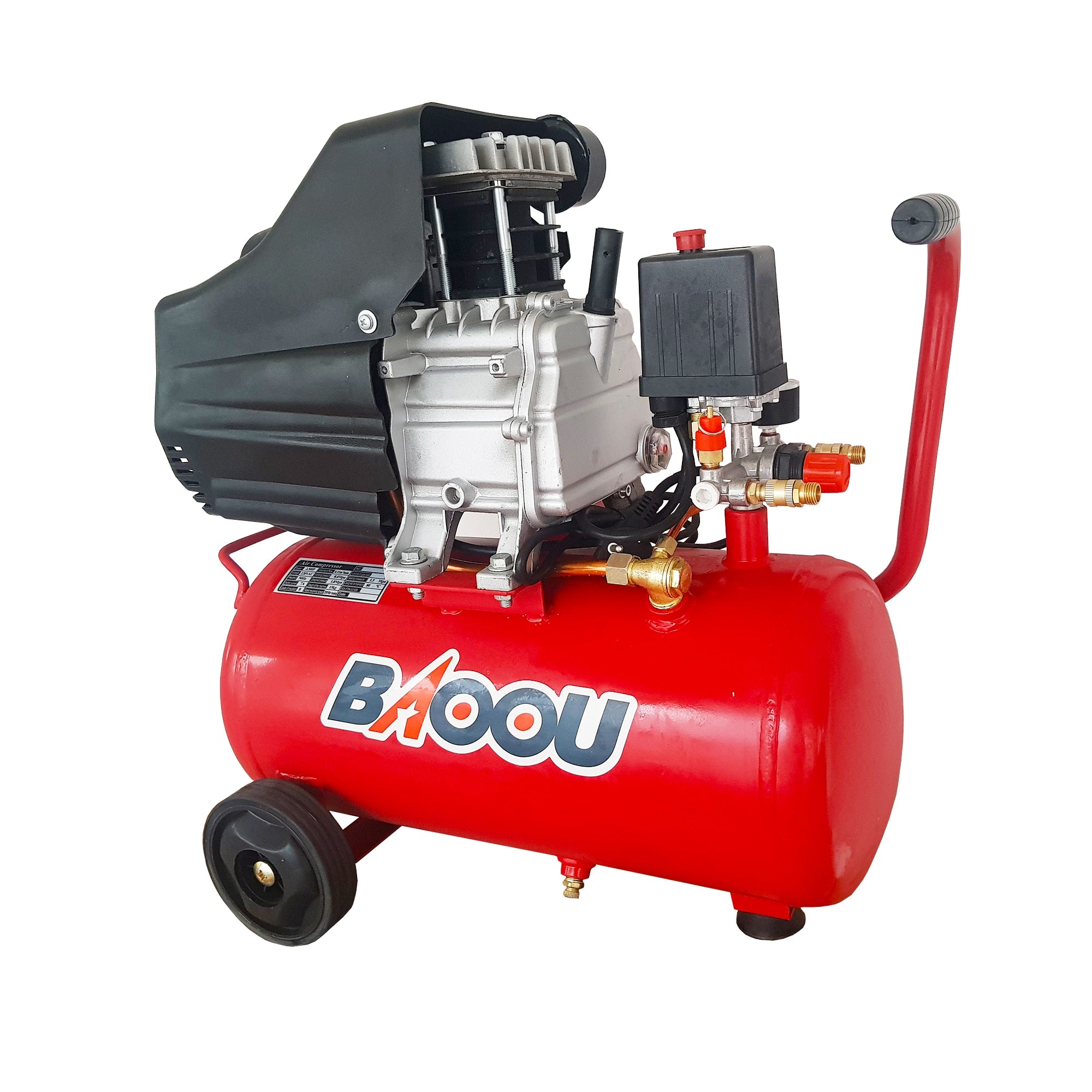Compresor Profesional , Baoou , capacitate 50 Litri , 2.5 hp , 8 bar , senzor de ulei