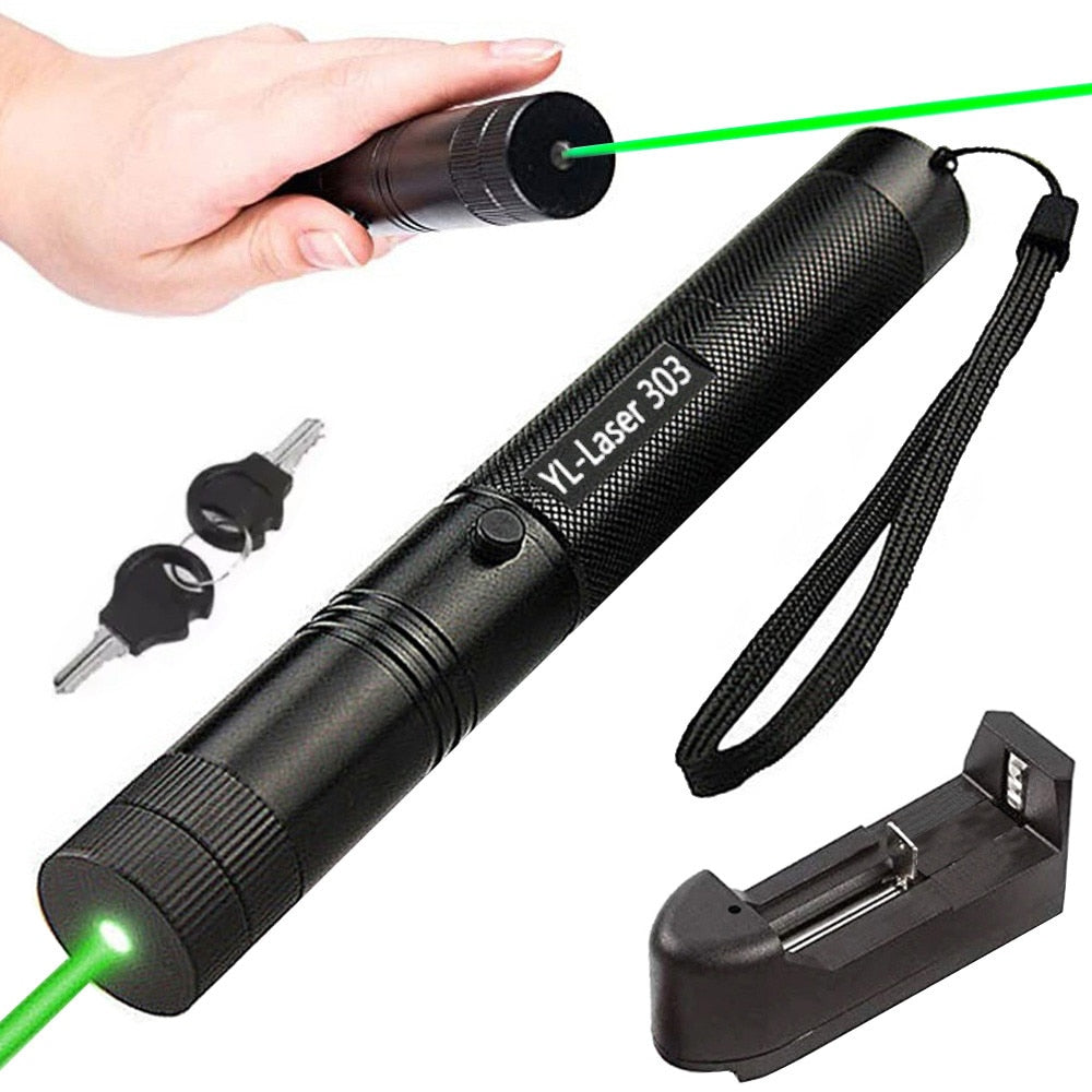 Laser pointer verde puternic cu acumulator puternic