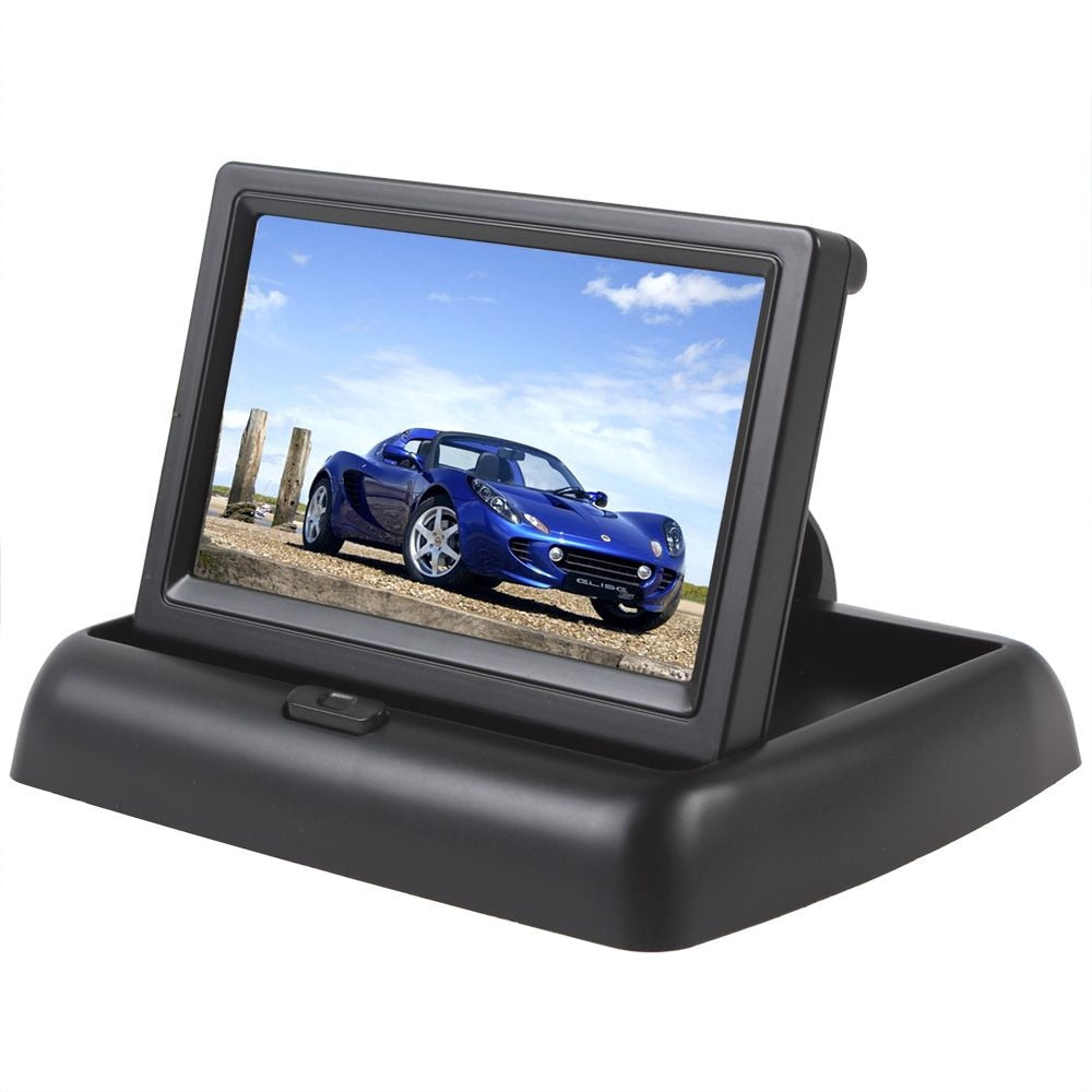 Monitor auto cu display LCD 4.3" pliabil, 2 intrari video