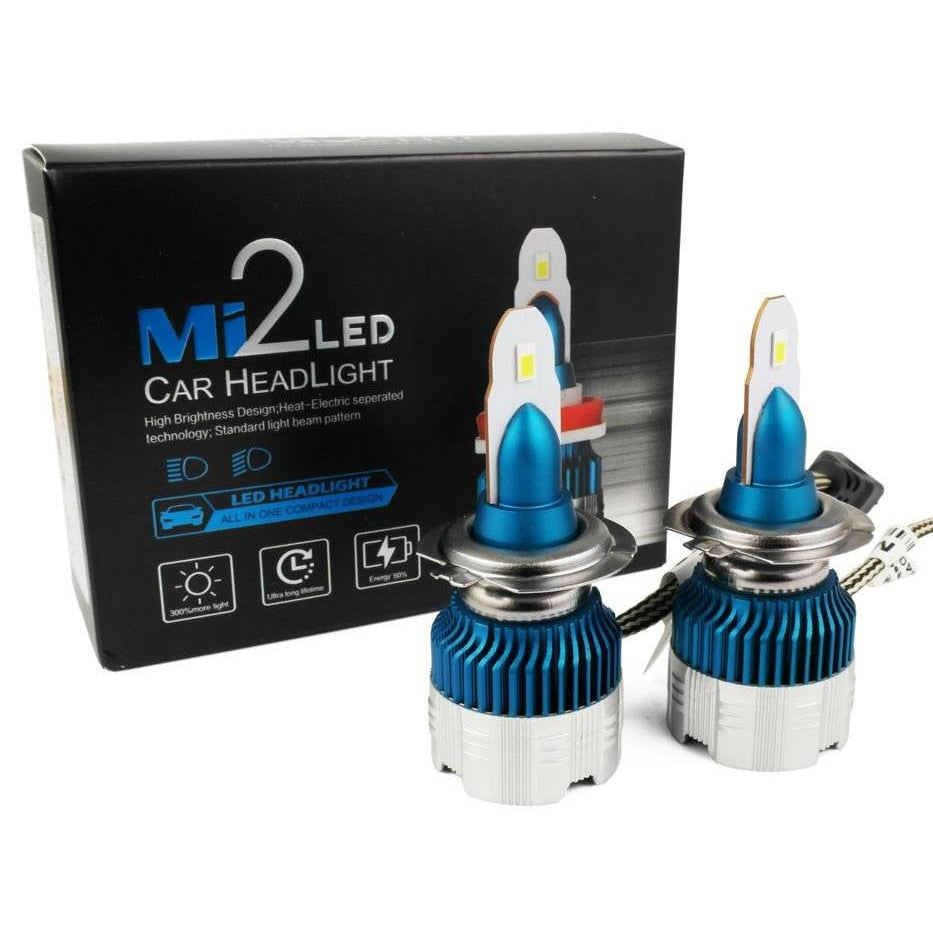 Set 2 Becuri cu led H7 ,mini 2 super slim, Led Headlight,12v ,50w 8000lm 6000k