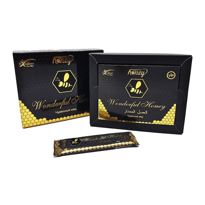 Tratament Potenta, Miere Wonderful Honey Original Naturist 100% performante sexuale masculine, 12 plicuri x 15g