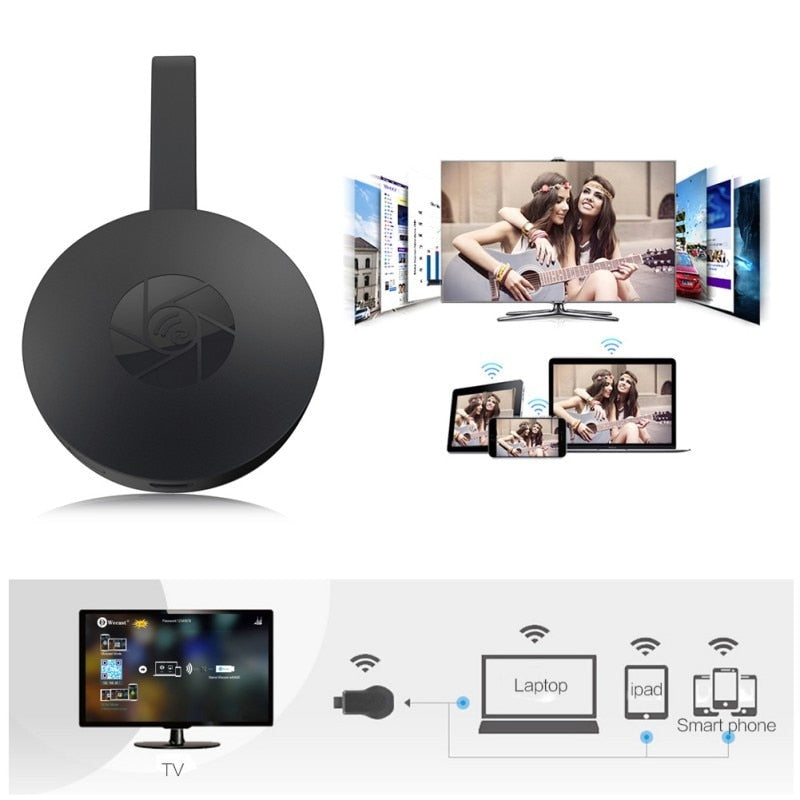Streaming Media Player TV 4K HD Cast 2.0 Hdmi, AirPlay, Dongle ,Anycast, Miracast, MiraScreen