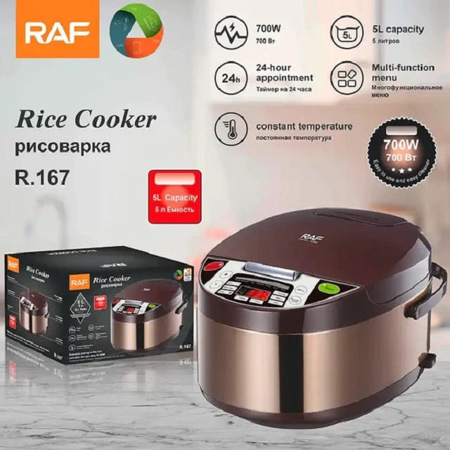 Aparat gatit orez ,Rice Cooker, 5 Litri, Multifunction Menu, 700 W, Steamer