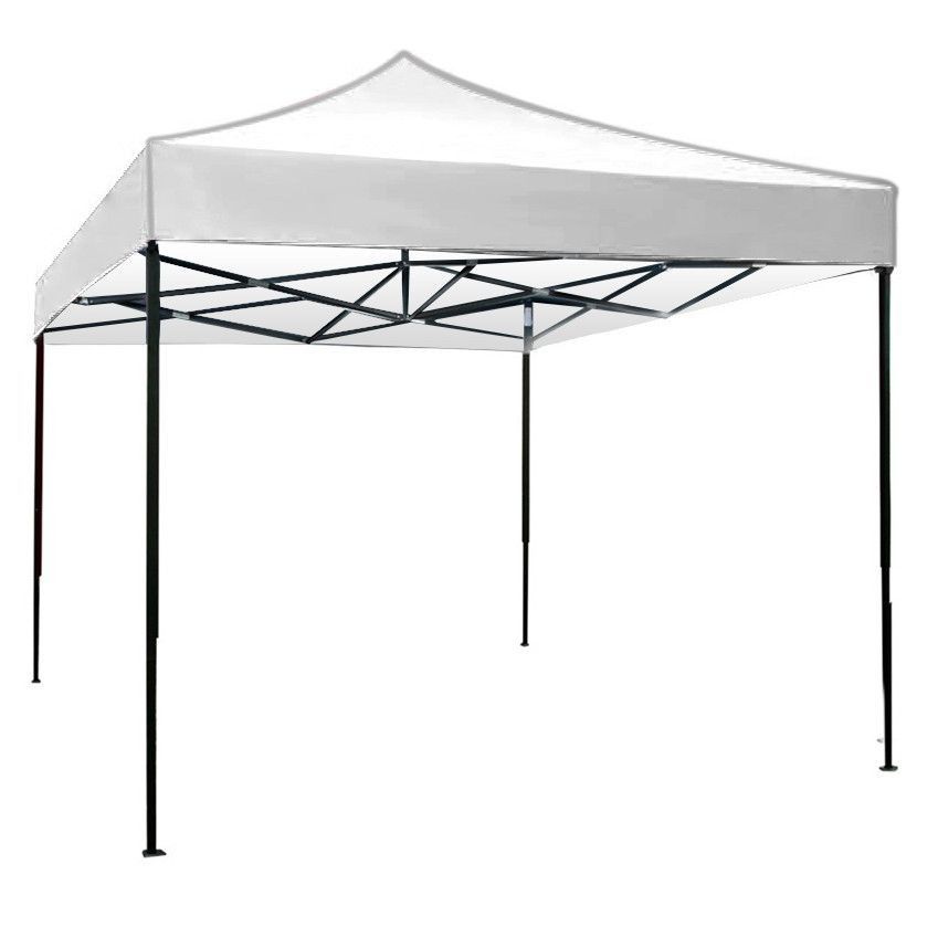 Cort Pliabil Cadru Metal 3x3m alb  Pavilion pentru Curte, Gradina, Evenimente