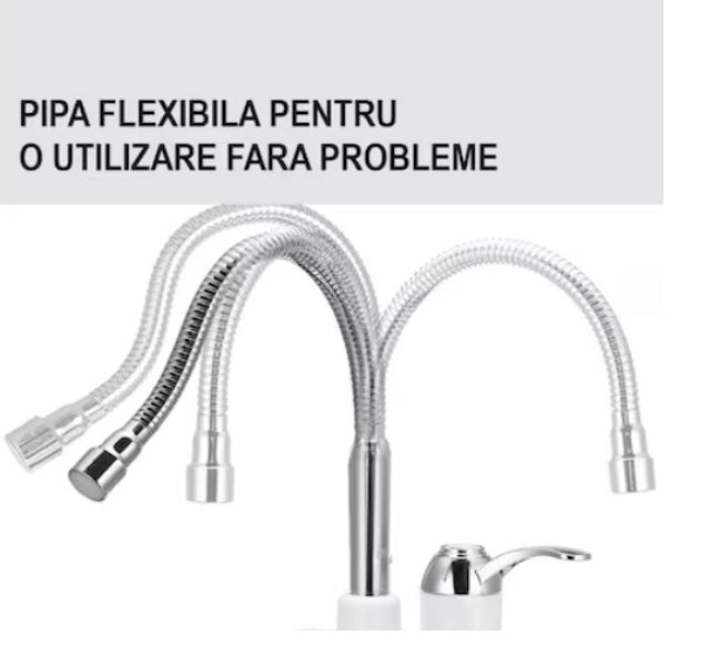 Robinet Electric Flexibil Putere 3000 W, Apa Calda Instant 30°C-60°C